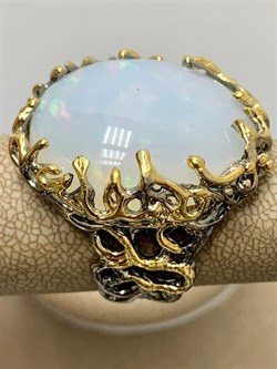 *Кольцо р.17,5 Опал Эфиопия АРТ 49082 (ВЕС 15,06 Г) - фото 213905