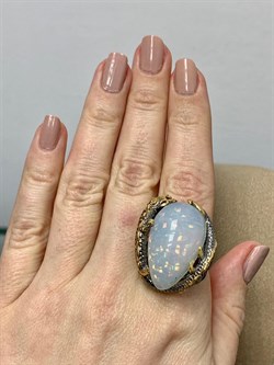 *Кольцо р.17,5 Опал Эфиопия АРТ 49310 (ВЕС 26,01 Г) - фото 213911