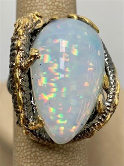 *Кольцо р.17,5 Опал Эфиопия АРТ 49310 (ВЕС 26,01 Г) - фото 213917