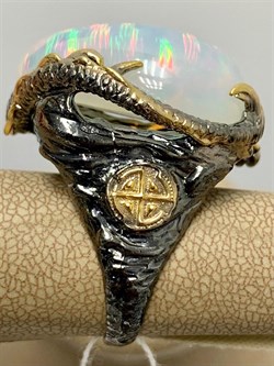 *Кольцо р.17,5 Опал Эфиопия АРТ 49310 (ВЕС 26,01 Г) - фото 213923