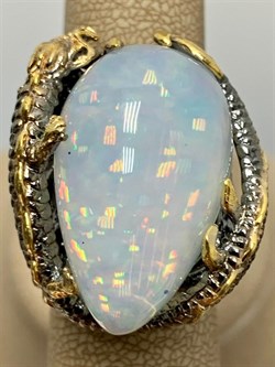 *Кольцо р.17,5 Опал Эфиопия АРТ 49310 (ВЕС 26,01 Г) - фото 213924