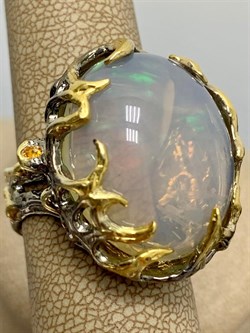 *Кольцо р.17,5 Опал Эфиопия АРТ 49394 (ВЕС 15,99 Г) - фото 213934