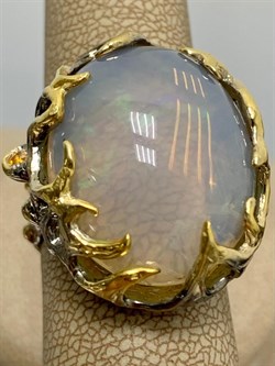 *Кольцо р.17,5 Опал Эфиопия АРТ 49394 (ВЕС 15,99 Г) - фото 213935