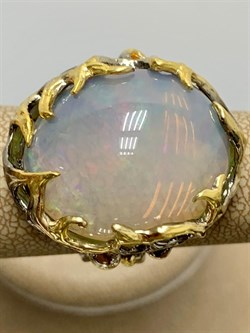 *Кольцо р.17,5 Опал Эфиопия АРТ 49394 (ВЕС 15,99 Г) - фото 213939