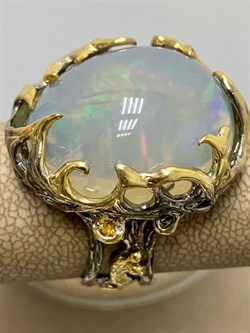 *Кольцо р.17,5 Опал Эфиопия АРТ 49394 (ВЕС 15,99 Г) - фото 213940