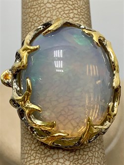 *Кольцо р.17,5 Опал Эфиопия АРТ 49394 (ВЕС 15,99 Г) - фото 213943