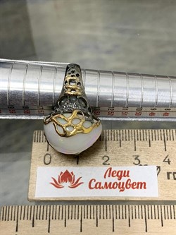 *Кольцо р.17,5 Опал Эфиопия АРТ 53025 (ВЕС 8,35 Г) - фото 213952