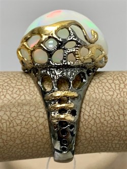 *Кольцо р.17,5 Опал Эфиопия АРТ 53025 (ВЕС 8,35 Г) - фото 213954