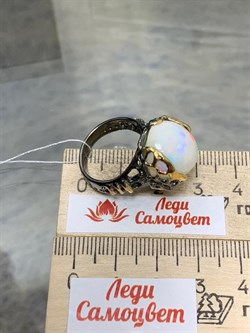 *Кольцо р.17,5 Опал Эфиопия АРТ 53025 (ВЕС 8,35 Г) - фото 213957