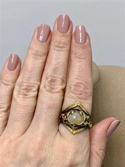 *Кольцо р.17,5 Опал Эфиопия АРТ 53059 (ВЕС 7,51 Г) - фото 213962