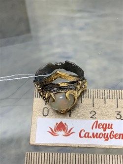 *Кольцо р.17,5 Опал Эфиопия АРТ 53059 (ВЕС 7,51 Г) - фото 213968