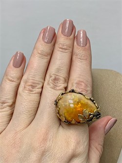 *Кольцо р.17,5 Опал Эфиопия АРТ 54019 (ВЕС  20,57 Г) - фото 213973