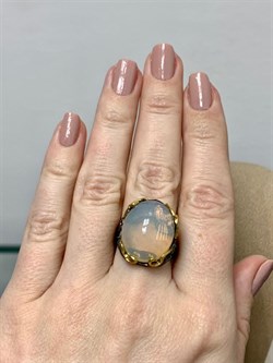 *Кольцо р.17,75 Опал Эфиопия АРТ 38092 (ВЕС 9,02 Г) - фото 213999