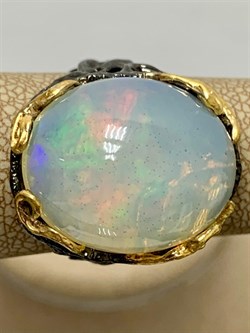 *Кольцо р.17,75 Опал Эфиопия АРТ 38092 (ВЕС 9,02 Г) - фото 214005