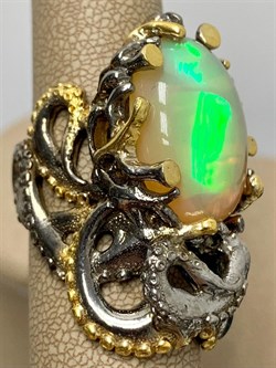 *Кольцо р.17,75 Опал Эфиопия АРТ 38094 (ВЕС 23,87 Г) - фото 214024 *Кольцо р.17,75 Опал Эфиопия АРТ 38094 (ВЕС 23,87 Г) - фото 214024