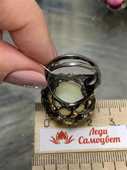 *Кольцо р.18  Опал Эфиопия АРТ 36335 (ВЕС 14,99 Г) - фото 214030
