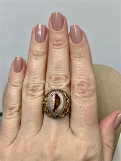 *Кольцо р.18 Опал Мексика АРТ 36275 (ВЕС 7,57 Г) - фото 214083