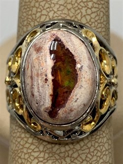 *Кольцо р.18 Опал Мексика АРТ 36275 (ВЕС 7,57 Г) - фото 214086