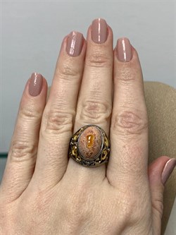 *Кольцо р.18 Опал Мексика АРТ 36276 (ВЕС 7,92 Г) - фото 214094