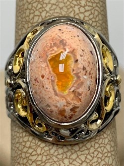 *Кольцо р.18 Опал Мексика АРТ 36276 (ВЕС 7,92 Г) - фото 214096