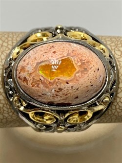 *Кольцо р.18 Опал Мексика АРТ 36276 (ВЕС 7,92 Г) - фото 214098