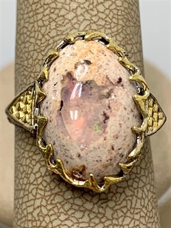 *Кольцо р.18 Опал Мексика АРТ 49162 (ВЕС 5,48 Г) - фото 214112