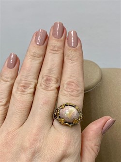 *Кольцо р.18 Опал Мексика АРТ 65778 (ВЕС 6,78 Г) - фото 214134