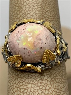 *Кольцо р.18 Опал Мексика АРТ 65778 (ВЕС 6,78 Г) - фото 214136