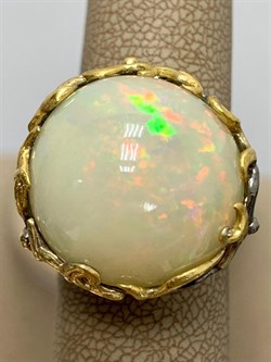 *Кольцо р.18 Опал Эфиопия АРТ 32620 (ВЕС 15,09 Г) - фото 214147