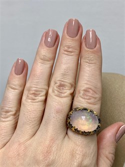 *Кольцо р.18 Опал Эфиопия АРТ 38096 (ВЕС 11,28 Г) - фото 214158