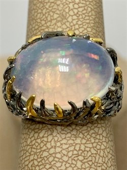 *Кольцо р.18 Опал Эфиопия АРТ 38096 (ВЕС 11,28 Г) - фото 214160