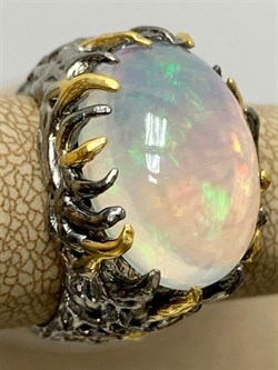 *Кольцо р.18 Опал Эфиопия АРТ 38096 (ВЕС 11,28 Г) - фото 214162