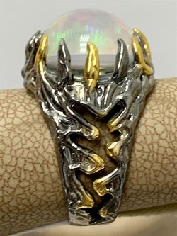 *Кольцо р.18 Опал Эфиопия АРТ 38096 (ВЕС 11,28 Г) - фото 214163