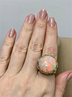 *Кольцо р.18 Опал Эфиопия АРТ 41111 (ВЕС 16,47 Г) - фото 214182