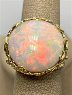 *Кольцо р.18 Опал Эфиопия АРТ 41111 (ВЕС 16,47 Г) - фото 214184