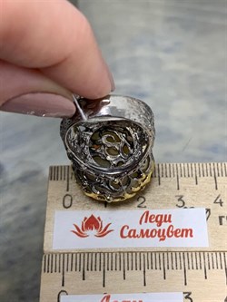 *Кольцо р.18 Опал Эфиопия АРТ 41111 (ВЕС 16,47 Г) - фото 214186