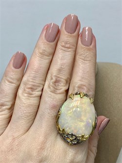 *Кольцо р.18 Опал Эфиопия АРТ 41138 (ВЕС 17,17 Г) - фото 214192