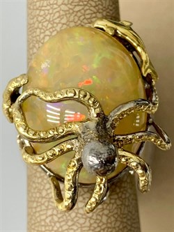 *Кольцо р.18 Опал Эфиопия АРТ 42750 (ВЕС 15,04 Г) - фото 214207