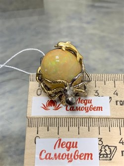 *Кольцо р.18 Опал Эфиопия АРТ 42750 (ВЕС 15,04 Г) - фото 214210