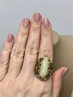 *Кольцо р.18 Опал Эфиопия АРТ 45318 (ВЕС 9,34 Г) - фото 214215