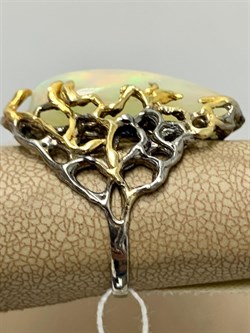 *Кольцо р.18 Опал Эфиопия АРТ 45318 (ВЕС 9,34 Г) - фото 214219