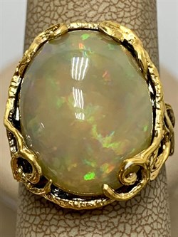 *Кольцо р.18 Опал Эфиопия АРТ 47106 (ВЕС 7,75 Г) - фото 214228