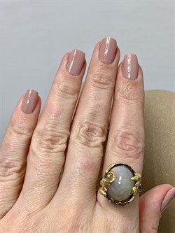 *Кольцо р.18 Опал Эфиопия АРТ 47534 (ВЕС 8,36 Г) - фото 214239