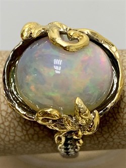 *Кольцо р.18 Опал Эфиопия АРТ 47534 (ВЕС 8,36 Г) - фото 214242