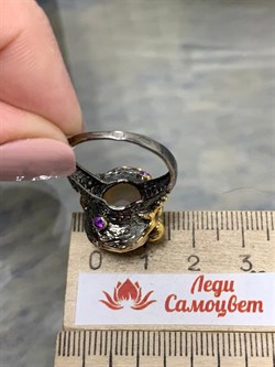 *Кольцо р.18 Опал Эфиопия АРТ 47534 (ВЕС 8,36 Г) - фото 214245