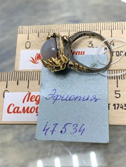 *Кольцо р.18 Опал Эфиопия АРТ 47534 (ВЕС 8,36 Г) - фото 214249