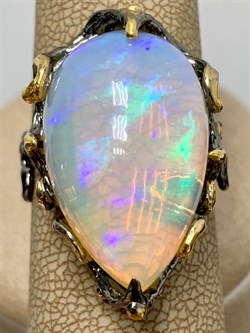 *Кольцо р.18 Опал Эфиопия АРТ 49003 (ВЕС 8,87 Г) - фото 214255