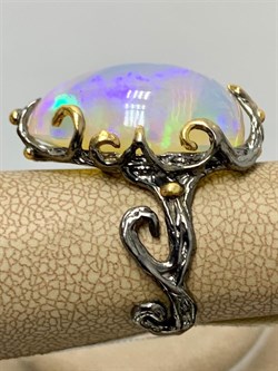 *Кольцо р.18 Опал Эфиопия АРТ 49003 (ВЕС 8,87 Г) - фото 214258