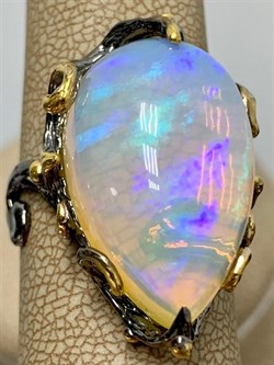 *Кольцо р.18 Опал Эфиопия АРТ 49003 (ВЕС 8,87 Г) - фото 214260