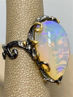 *Кольцо р.18 Опал Эфиопия АРТ 49003 (ВЕС 8,87 Г) - фото 214262